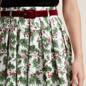 Holly print circle skirt